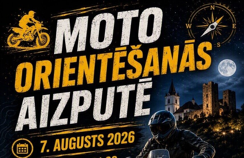 Aizputē notiks motoorientēšanās sacensības