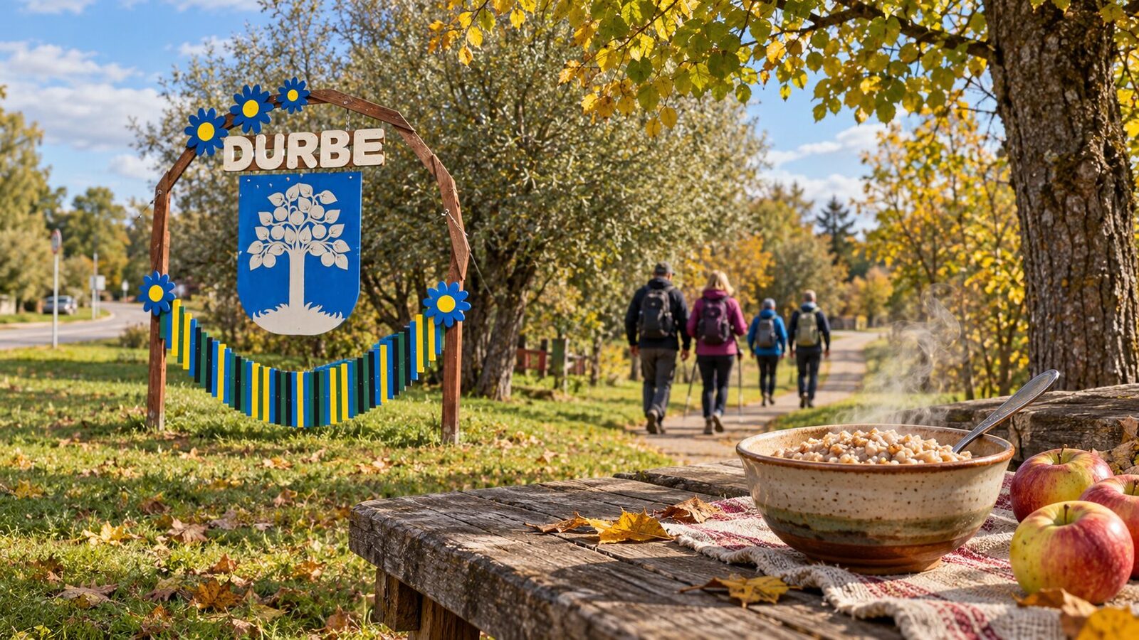 Putra, spēks un soļi — aktīva rudens diena Durbē