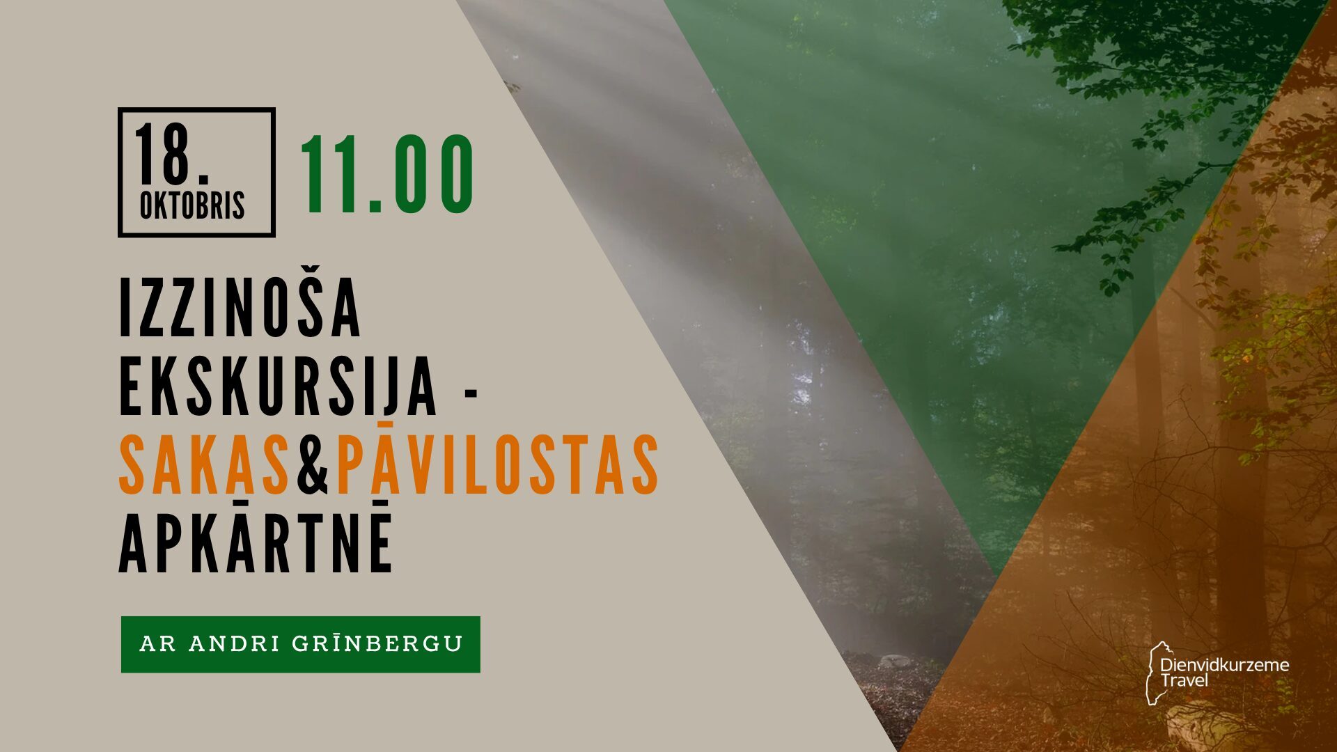 Ekskursija ar Andri Grīnbergu – iepazīsti Sakas un Pāvilostas puses dabas un kultūrvēstures stāstus