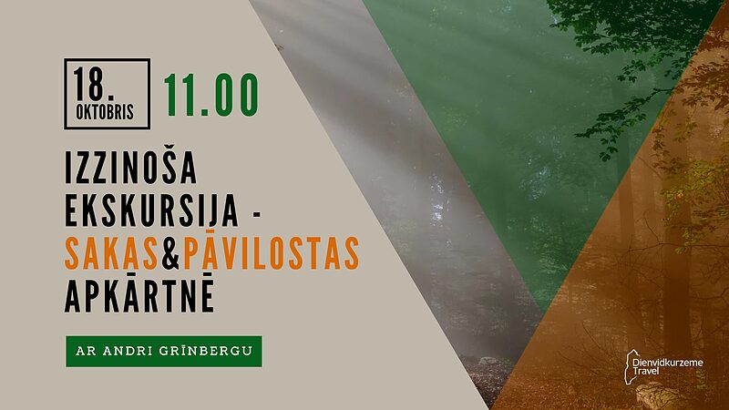 Ekskursija ar Andri Grīnbergu – iepazīsti Sakas un Pāvilostas puses dabas un kultūrvēstures stāstus