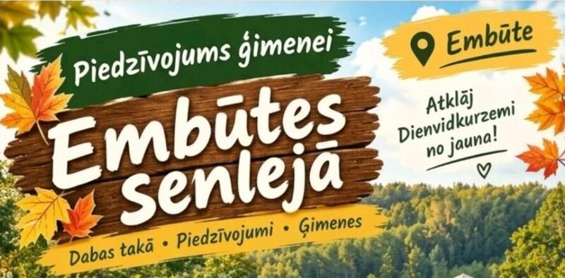 Piedzīvojums ģimenēm Embūtes senlejā
