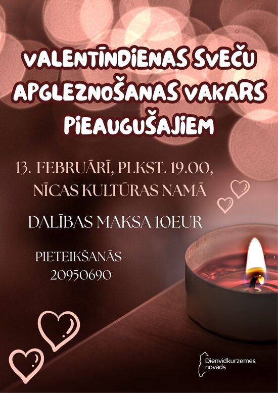 Sveču apgleznošanas vakars Nīcā