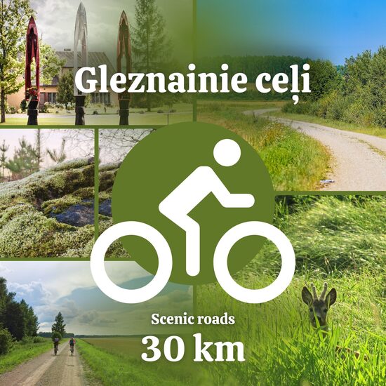 Scenic roads around Priekule