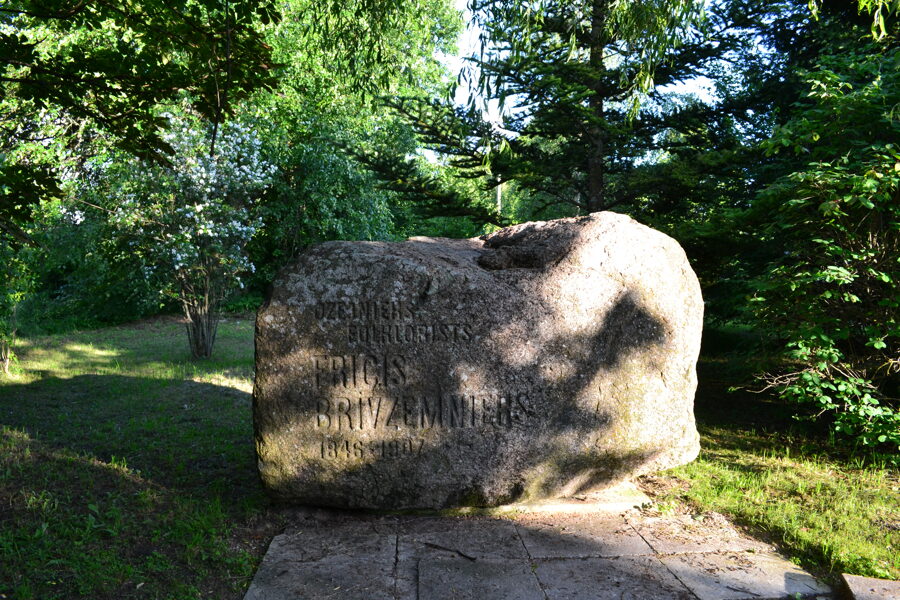 Memorial stone to Fritz Brivzemnieks