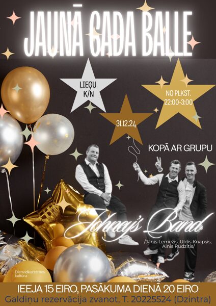 31. decembrī Jaunā gada balle Lieģu k.n.