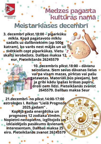 21. decembrī Astrologa I. Reihas "Lielā Prognoze 2025. gadam" Medzē