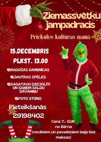 15. decembrī Ziemassvētku jampadracis Priekulē