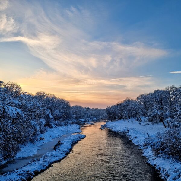 Sandis Zūzāns "Ziemas saulrietā" Bārtas tilts